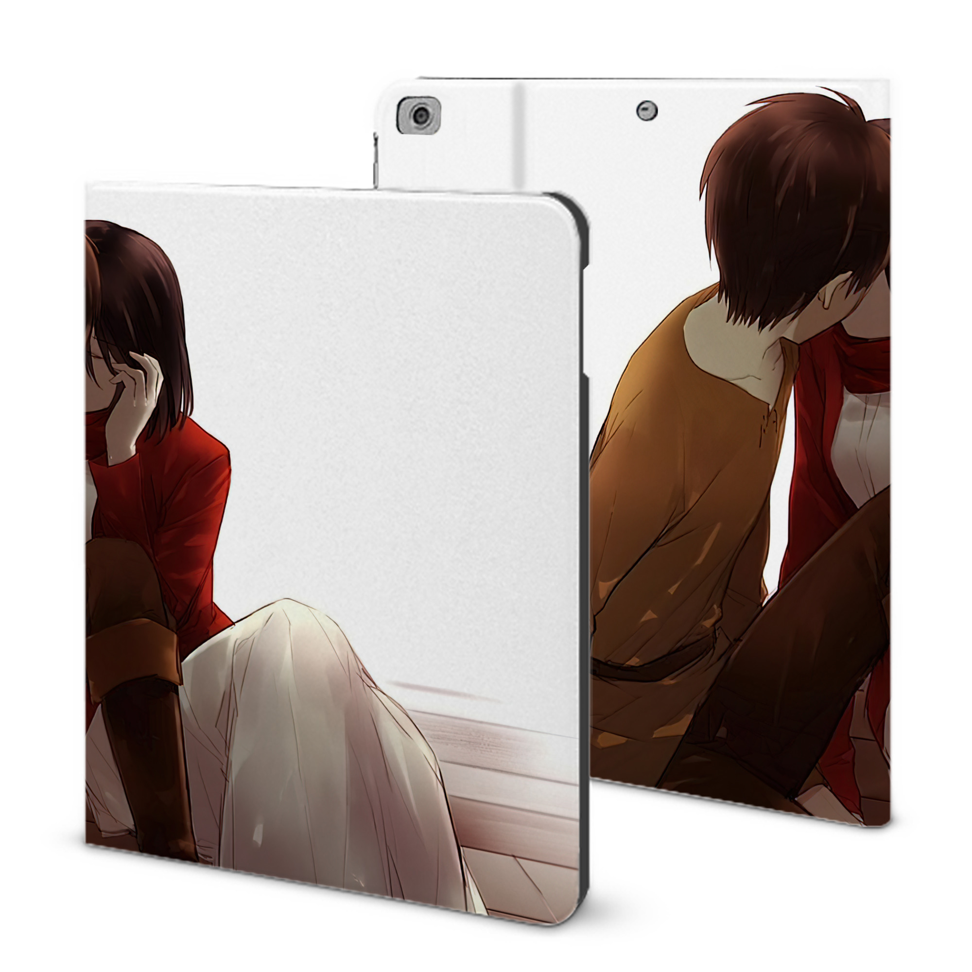 （画像用） 進撃の巨人 Attack on Titan IPad ケース ブック型 PUレザー TPU 耐衝撃 軽量 薄型 ペン収納なし 全面保護 IPad 各モデル対応